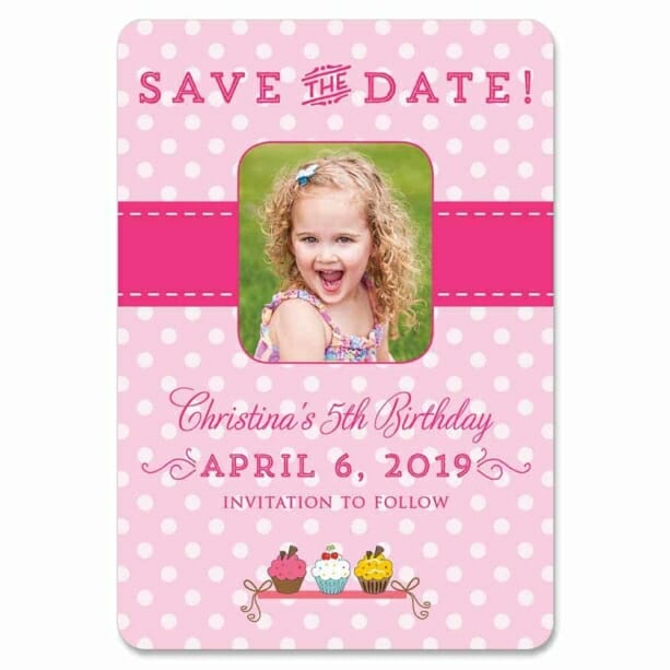 Cupcake Delight 1 Save The Date Magnets