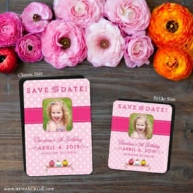 Cupcake Delight 2 Save The Date Magnet Classic And Petite Size