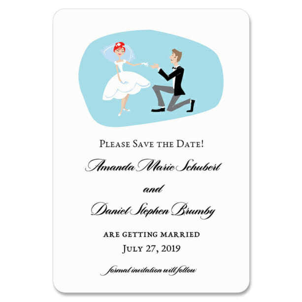 Custom Bride And Groom 1 Save The Date Magnets1