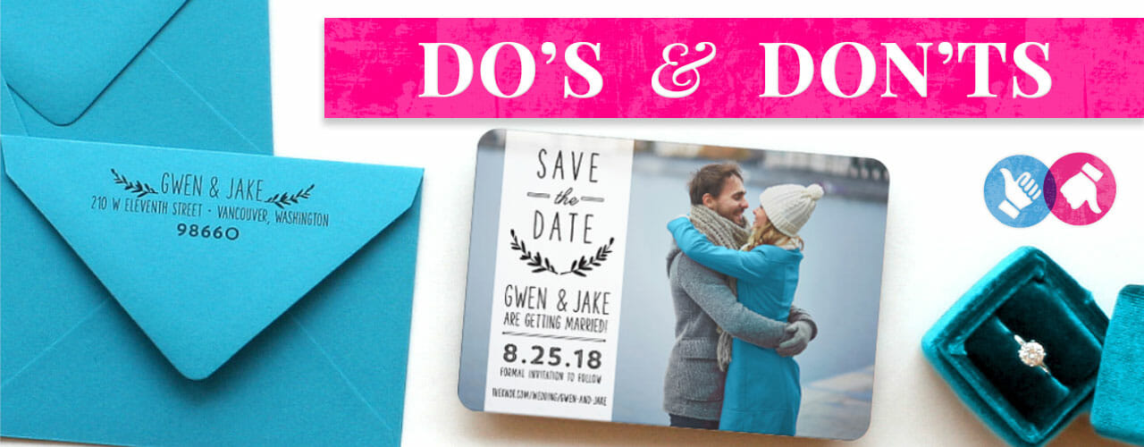 Dos And Donts Save The Dates
