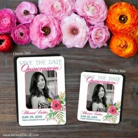 Dulce Quinceanera 2 Save The Date Magnet Classic And Petite Size