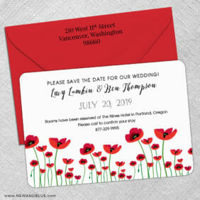 Emerald City 5 Save The Date With Optional Color Envelope1