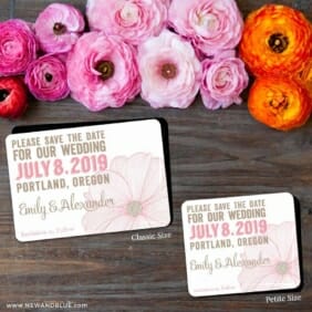 Emily 2 Save The Date Magnet Classic And Petite Size