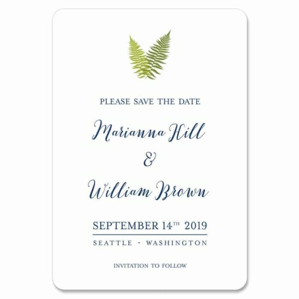 Fern 1 Save The Date Magnets