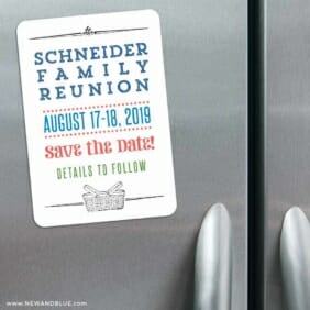 Gather 3 Refrigerator Save The Date Magnets