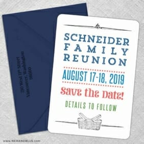 Gather 5 Save The Date With Optional Color Envelope