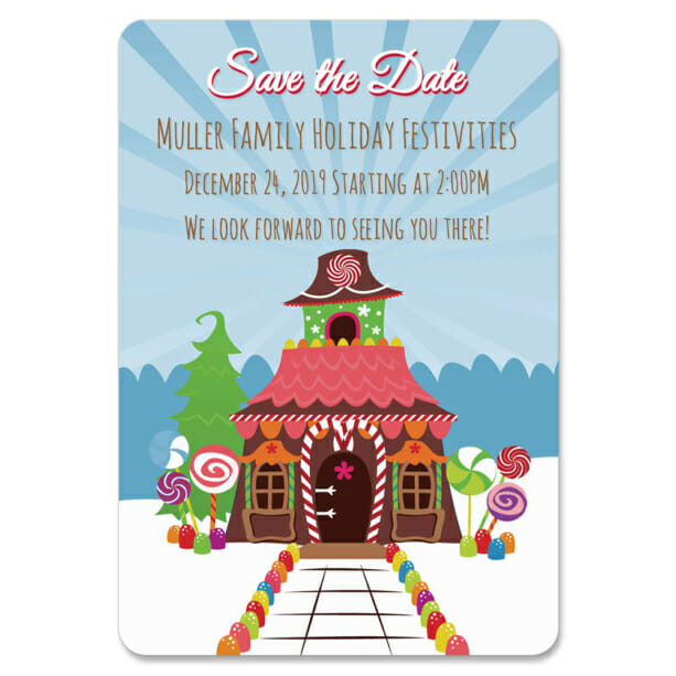 Gingerbread House 1 Save The Date Magnets1