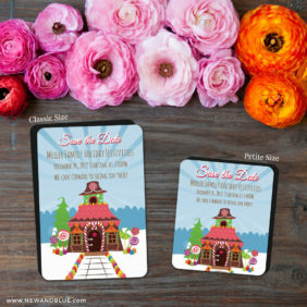 Gingerbread House 2 Save The Date Magnet Classic And Petite Size1