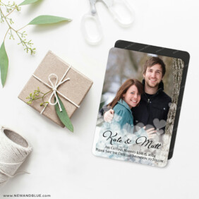 Glistening Hearts 4 Wedding Magnet