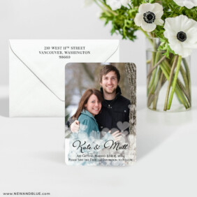 Glistening Hearts 7 Wedding Save The Date Magnet
