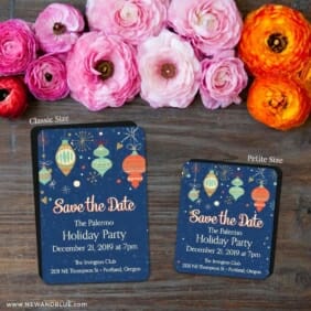 Holiday Merriment 2 Save The Date Magnet Classic And Petite Size