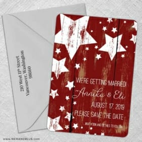 In The Stars 5 Save The Date With Optional Color Envelope