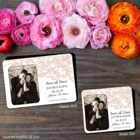 Jalousie 2 Save The Date Magnet Classic And Petite Size