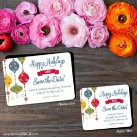 Jingle Bells 2 Save The Date Magnet Classic And Petite Size