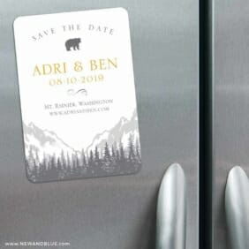 Livingston 3 Refrigerator Save The Date Magnets