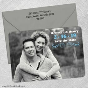 Long Branch 5 Save The Date With Optional Color Envelope
