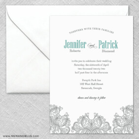 Lucca 2 Invitation And Envelope