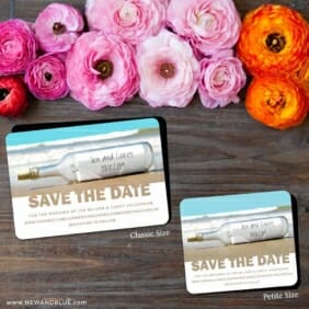 Message In A Bottle 2 Save The Date Magnet Classic And Petite Size