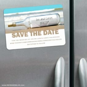 Message In A Bottle 3 Refrigerator Save The Date Magnets