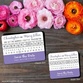 Modern Calendar 2 Save The Date Magnet Classic And Petite Size