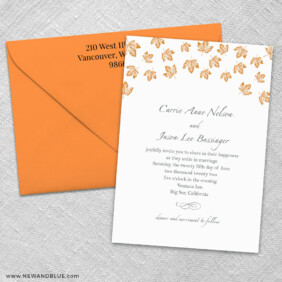Monterey 3 Invitation And Color Envelope