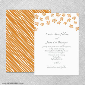 Monterey 4 Invitation Shown With Back Printing
