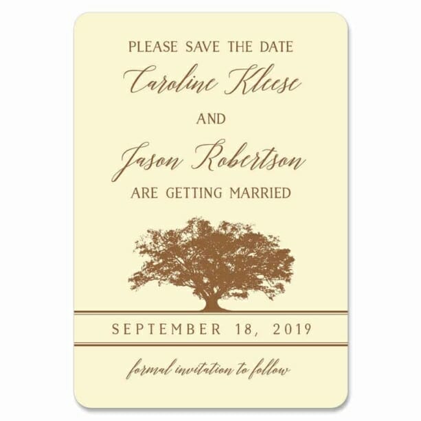 Oak Tree 1 Save The Date Magnets