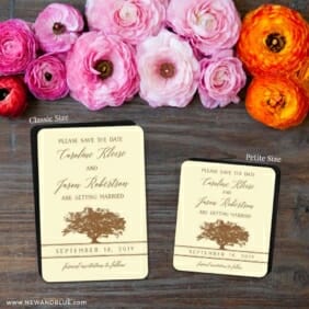 Oak Tree 2 Save The Date Magnet Classic And Petite Size