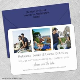 On This Day 5 Save The Date With Optional Color Envelope