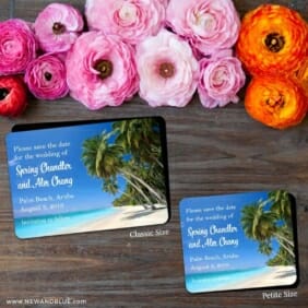 Palm Beach 2 Save The Date Magnet Classic And Petite Size