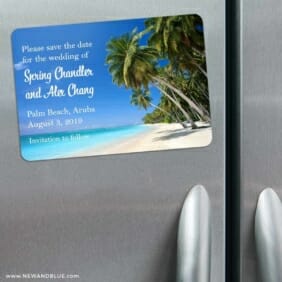 Palm Beach 3 Refrigerator Save The Date Magnets
