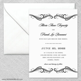 Paris 2 Invitation And Envelope
