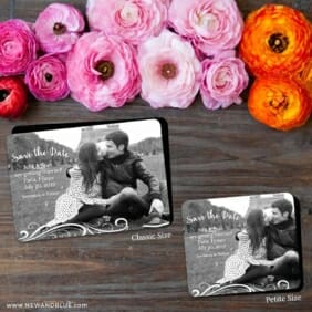 Paris 2 Save The Date Magnet Classic And Petite Size