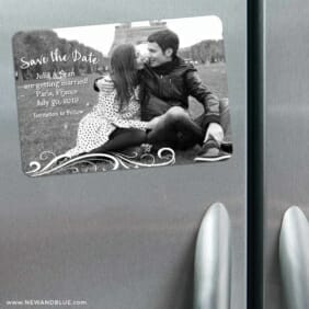 Paris 3 Refrigerator Save The Date Magnets