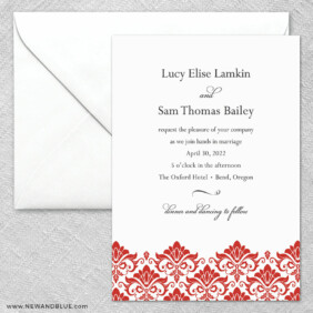 Portland 2 Invitation And Envelope