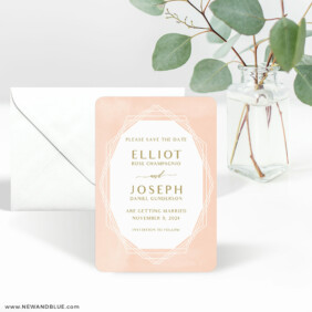 Quartz 3 Save The Date Magnet With Envelope