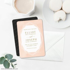 Quartz 6 Wedding Save The Date Magnets With Envelope