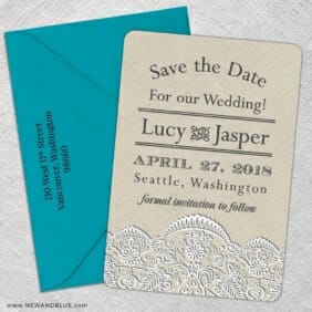 Seattle 5 Save The Date With Optional Color Envelope