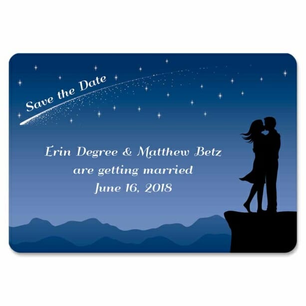 Shooting Star 1 Save The Date Magnets