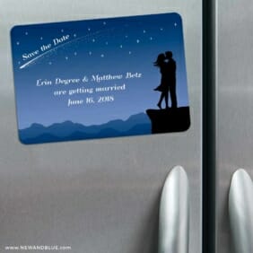Shooting Star 3 Refrigerator Save The Date Magnets
