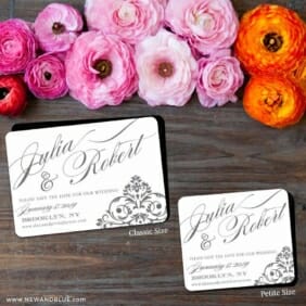 Signature 2 Save The Date Magnet Classic And Petite Size