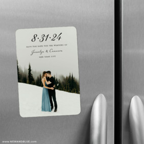 Simply Smitten 2 Save The Date Refrigerator Magnet