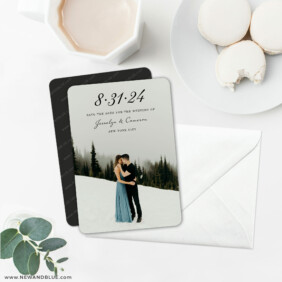 Simply Smitten 6 Wedding Save The Date Magnets With Envelope