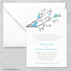 Songbird 2 Invitation And Envelope