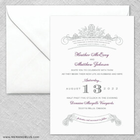 Sonnet 2 Invitation And Envelope