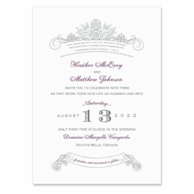 Sonnet Wedding Invitation