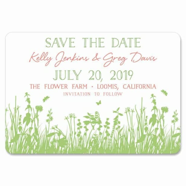 Summer Fields 1 Save The Date Magnets