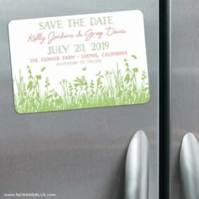 Summer Fields 3 Refrigerator Save The Date Magnets