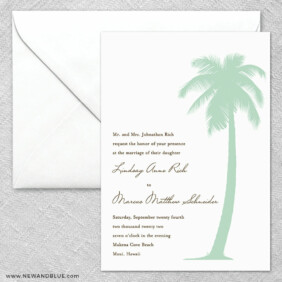 Tropical Breeze 2 Invitation And Envelope