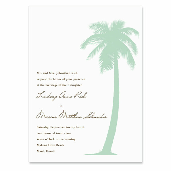 Tropical Breeze Wedding Invitation